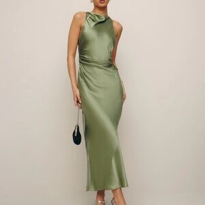 Reformation Casette Silk Dress